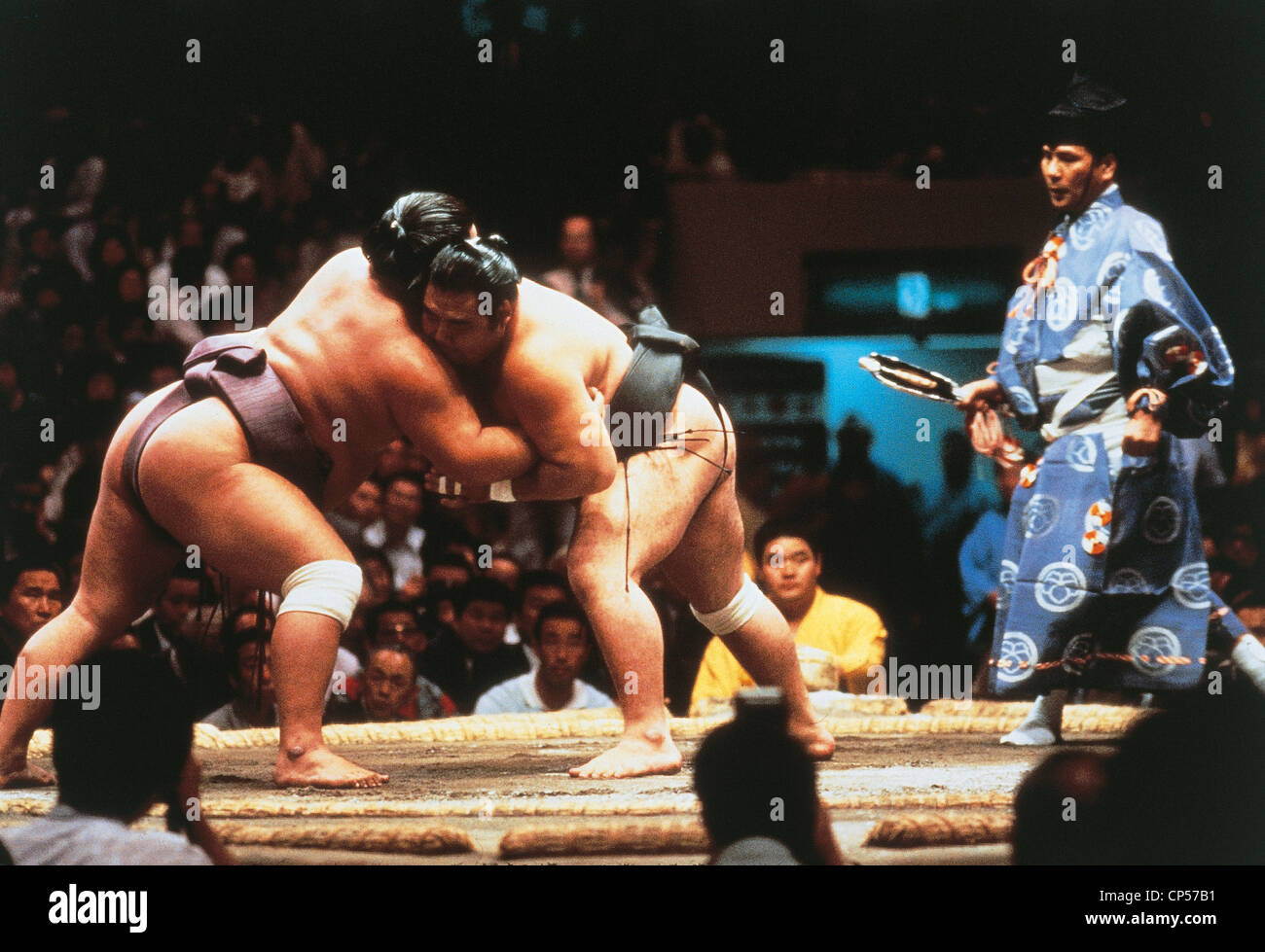 Japan Tokyo Sumo Tournament Stock Photo