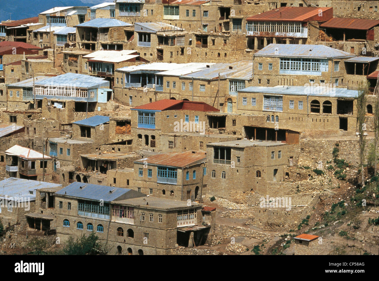 Russia Dagestan Chain of the Caucasus. The village of Gimri Stock