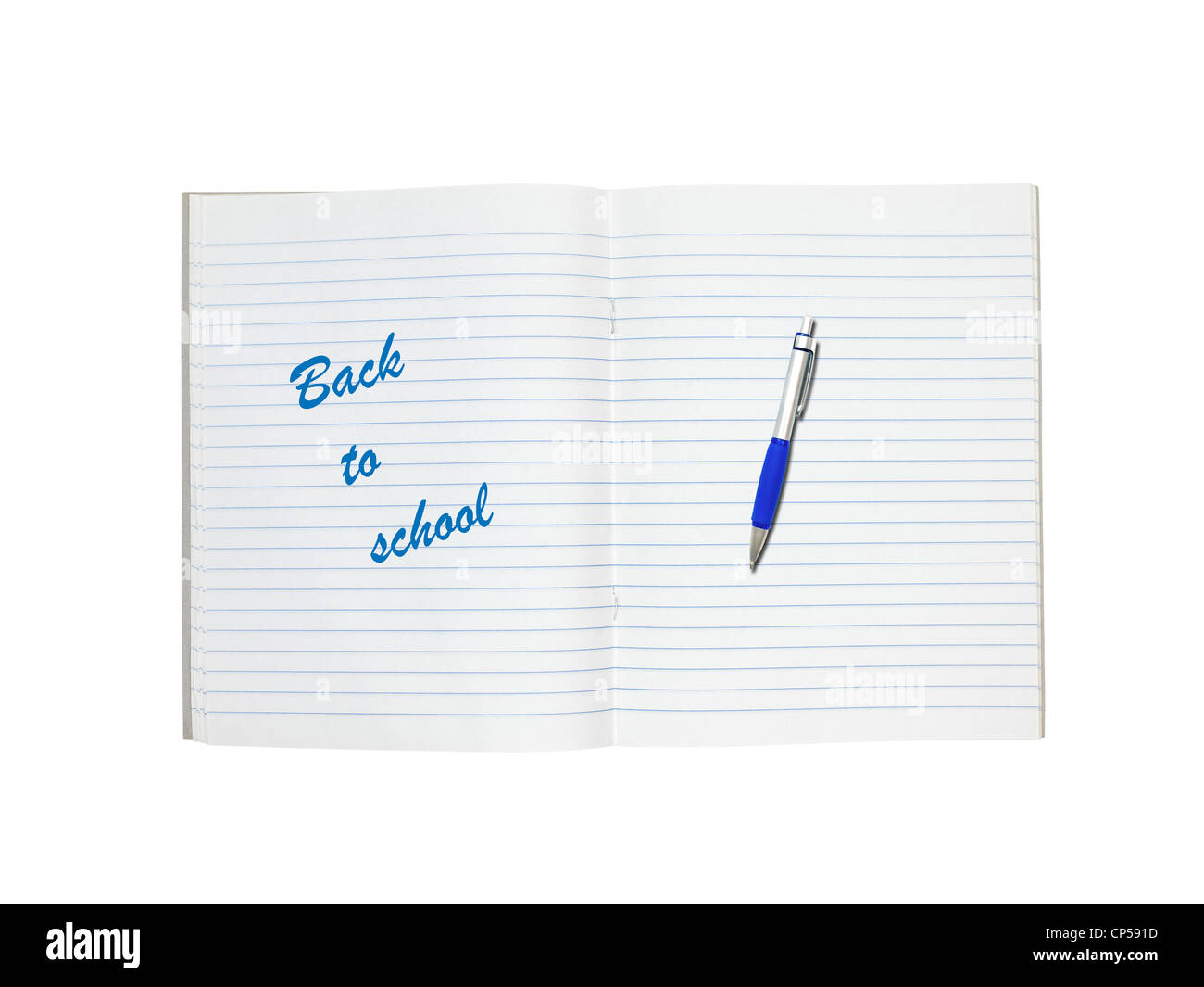 A notepad isolated against a white background Stock Photo - Alamy