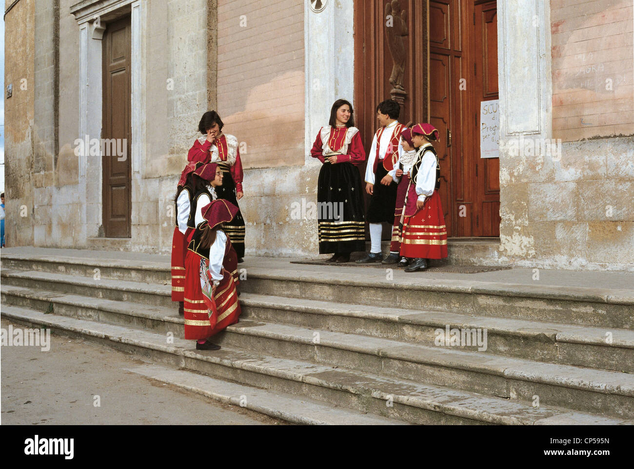 Apulia San Marzano Albanian-costume Stock Photo
