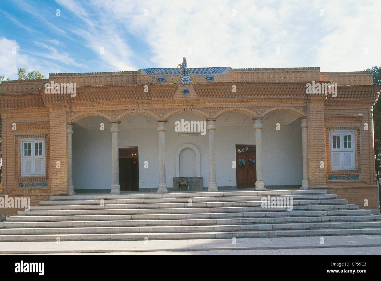 Iran - Yazd. The Temple of Zoroaster (Atashkade). Stock Photo