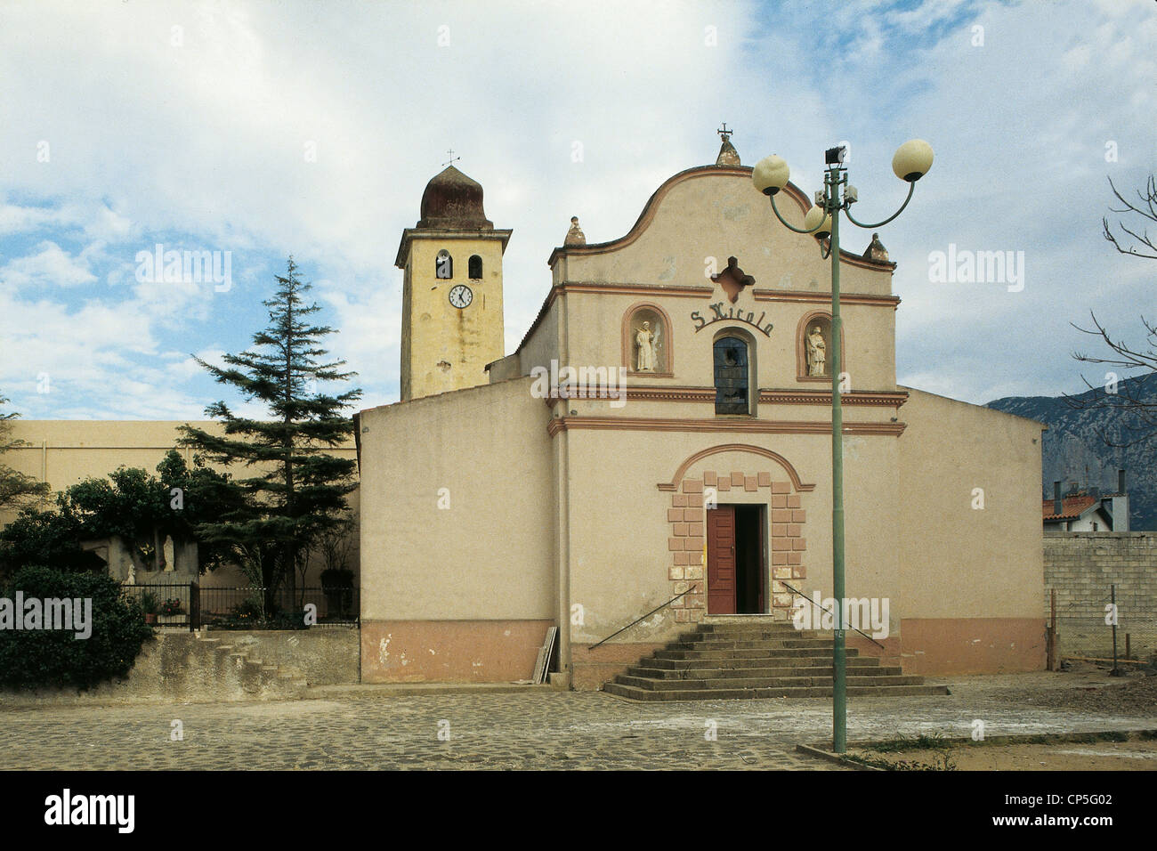 Sardinia Irgoli (Nu), parish church Stock Photo Alamy