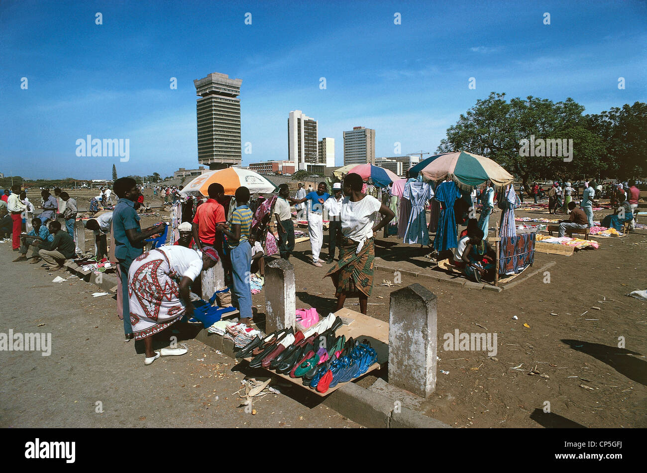 Zambia Lusaka Il Market Stock Photo