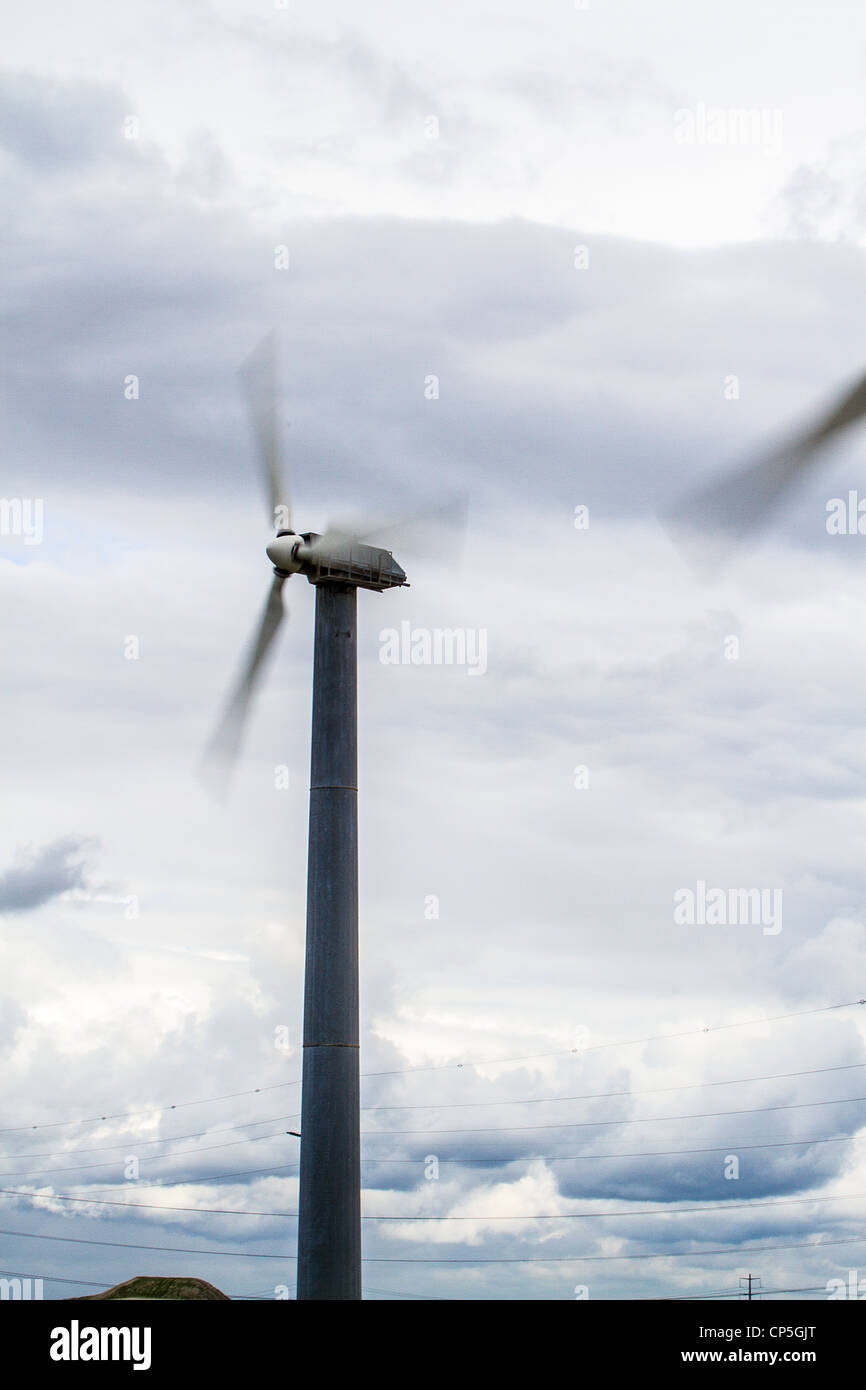 Wind generators at the Altamont pass in Northern California Stock Photo