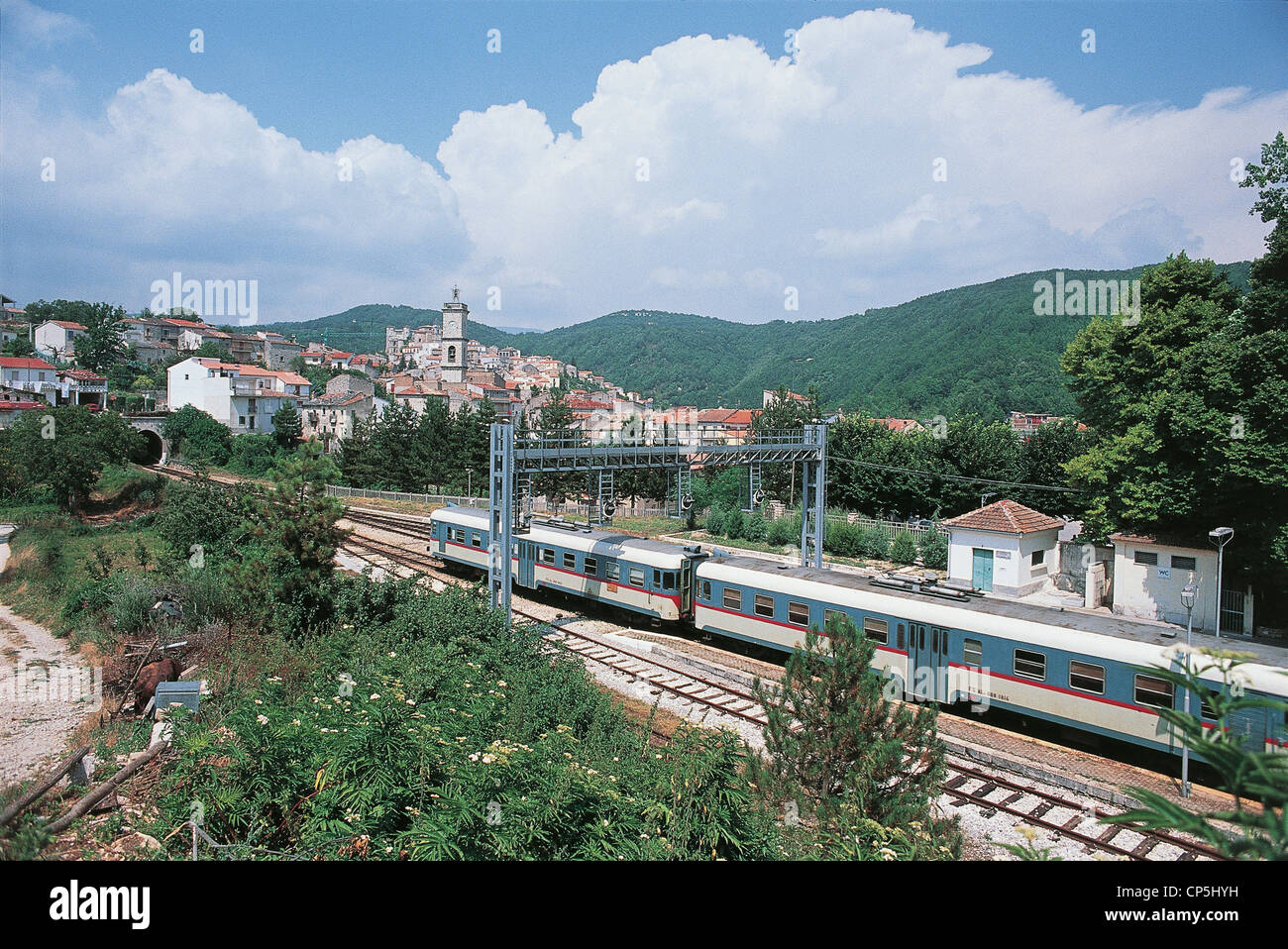 MOLISE Carpinoni RAILWAY STATION Stock Photo