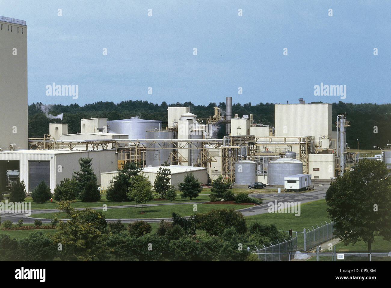 United States of America - New Hampshire - Merrimack. Industry Anheuser-Busch, which brews Budweiser. Stock Photo