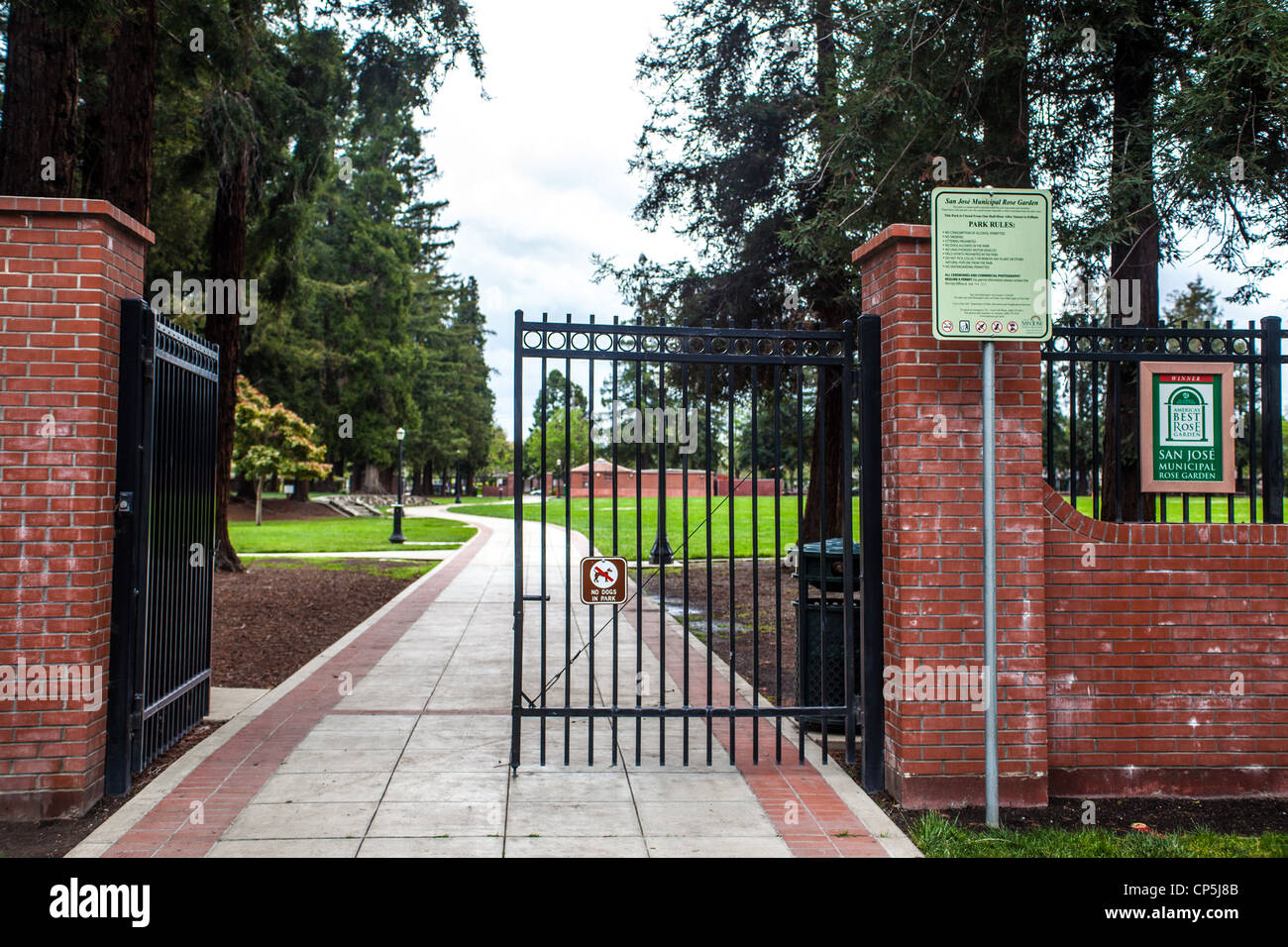 San Jose California's Rose Garden Stock Photo Alamy