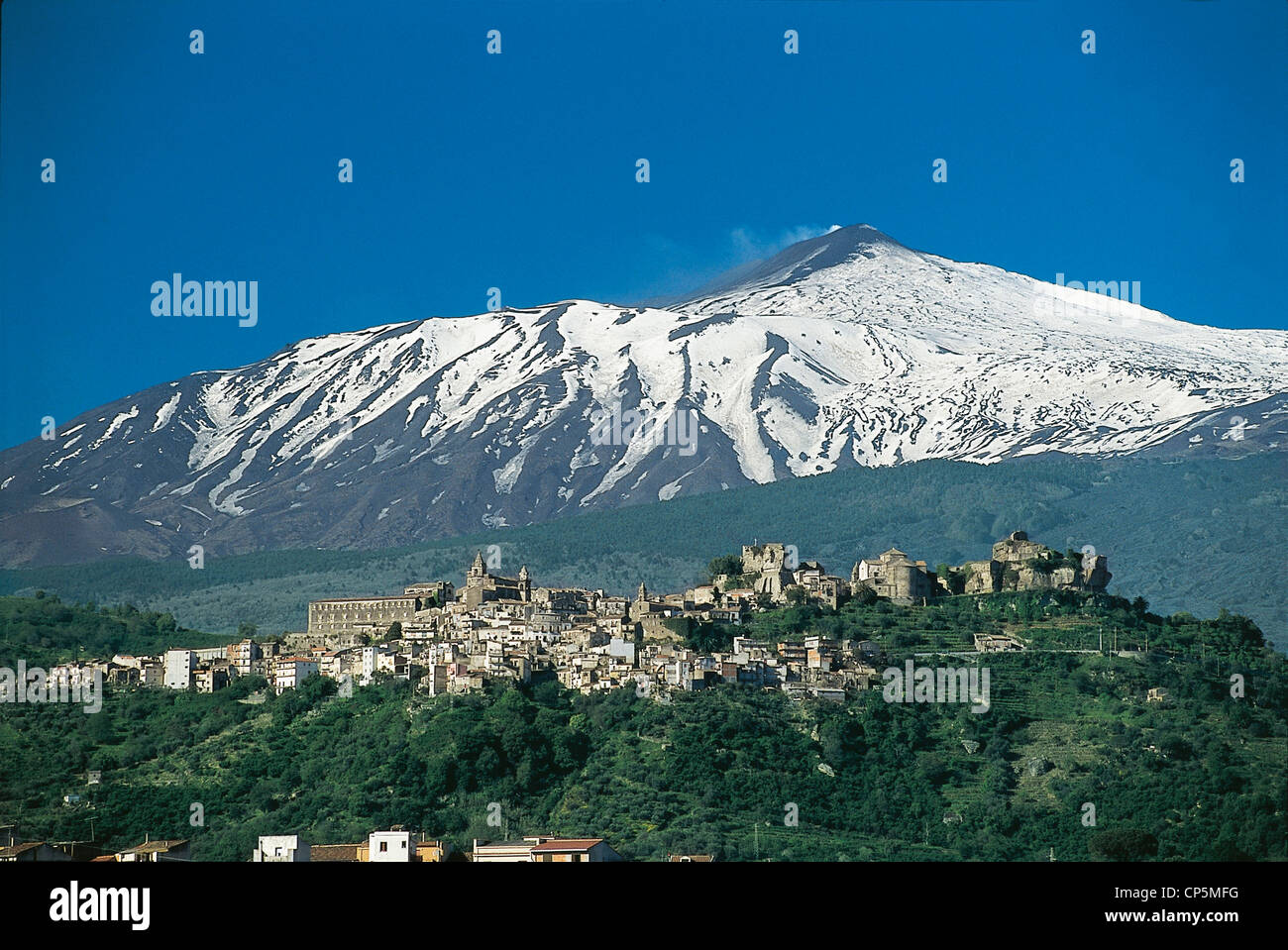 Castiglione Di Sicilia Sicily To View Francavilla Stock Photo Alamy