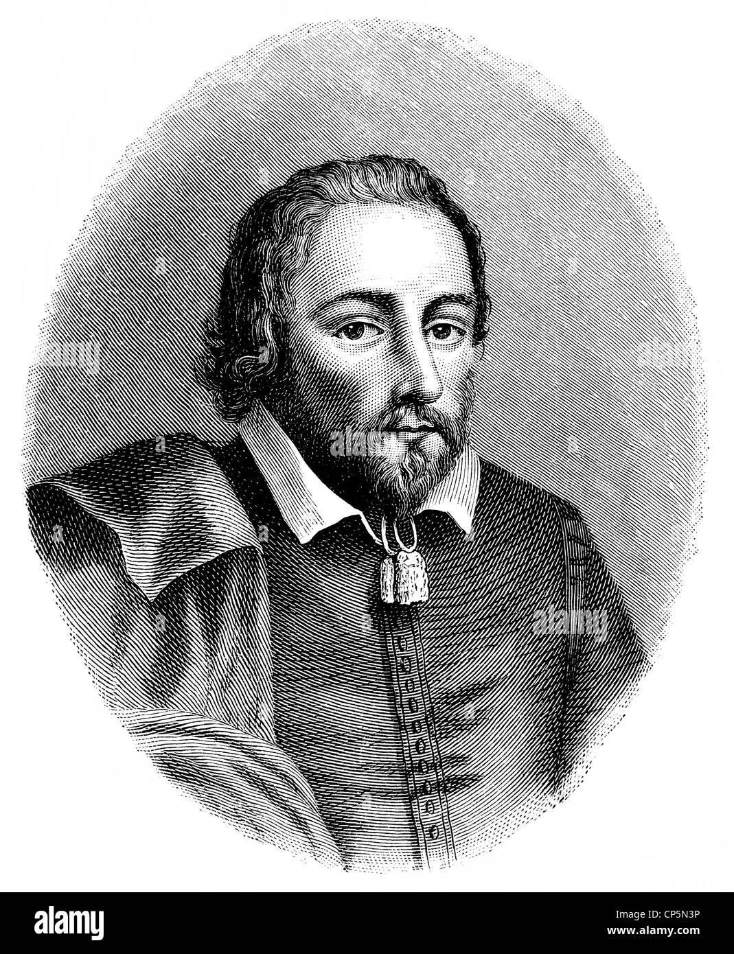 Philip Massinger, 1583 - 1638, an English playwright, Stock Photo