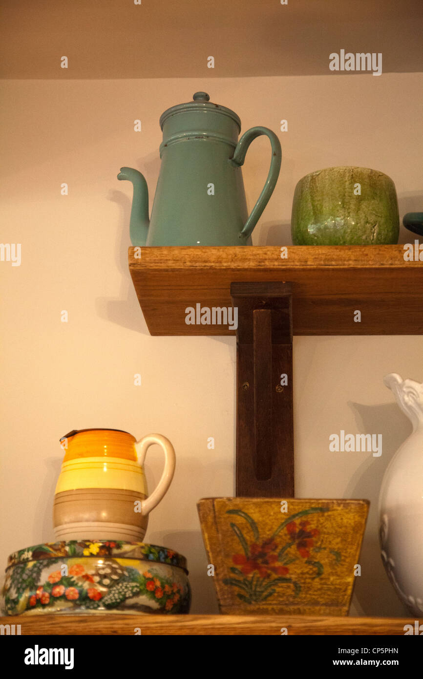 Jug and jars on display Stock Photo Alamy