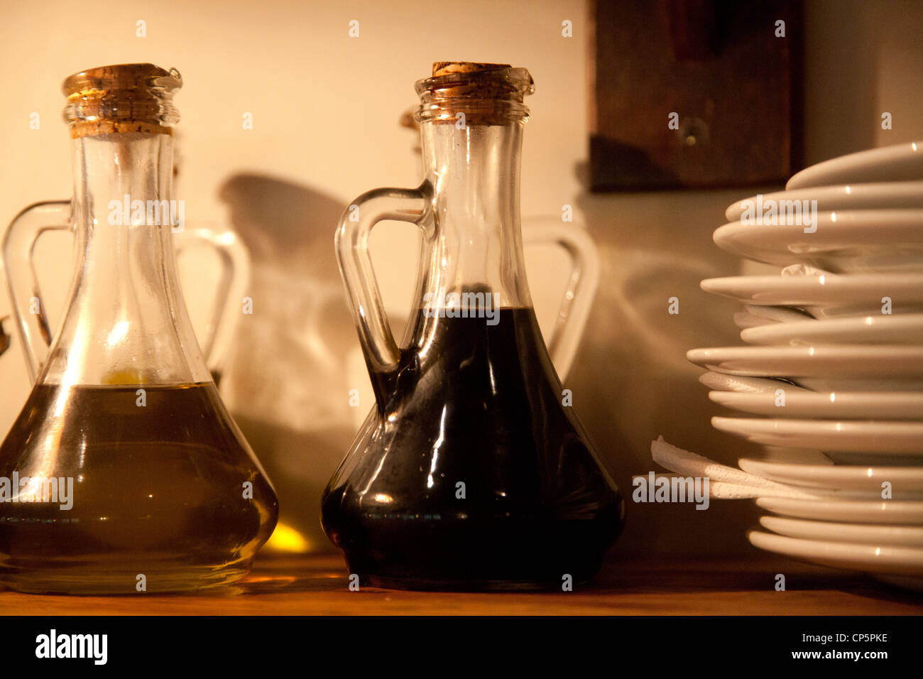 Oil and Vinegar Stock Photo Alamy