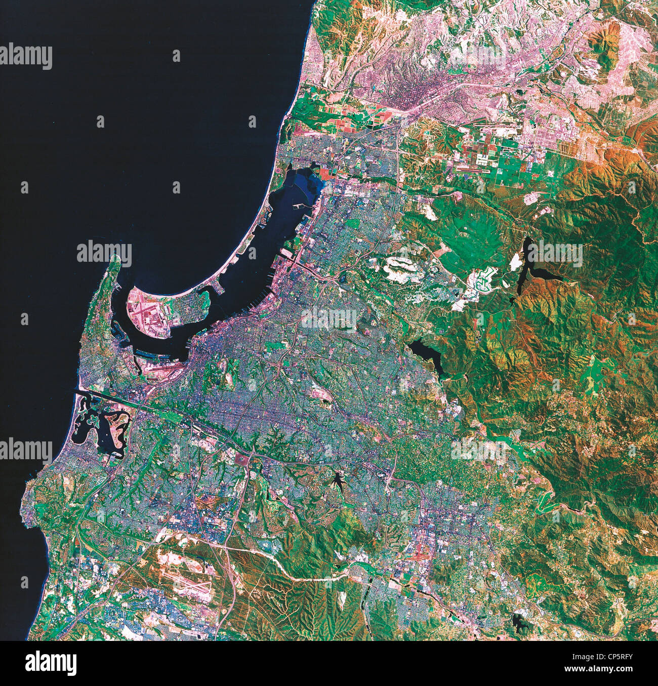 United States of America California San Diego. View from satellite Stock Photo Alamy