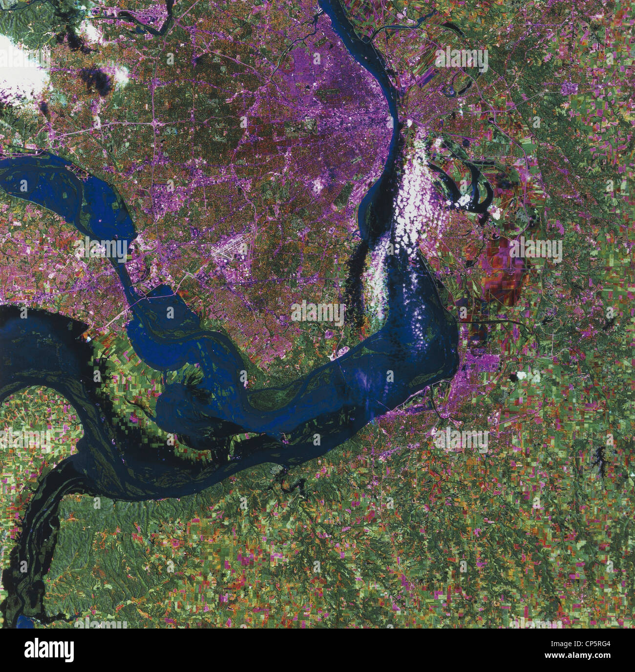 Satellite view north america hi-res stock photography and images - Alamy