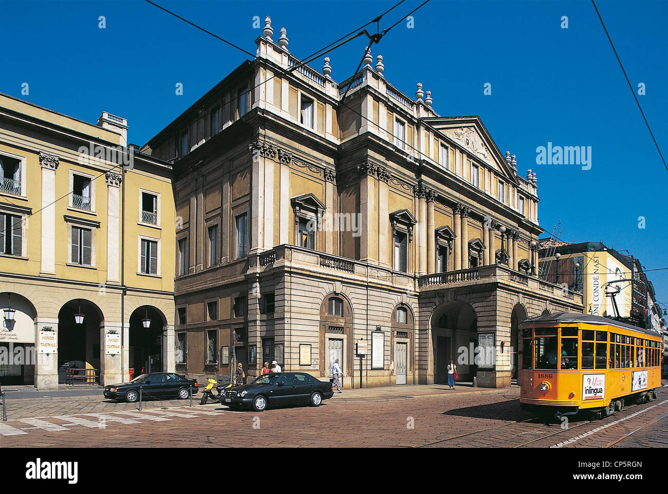 Lombardy Milan Teatro Alla Scala Stock Photo