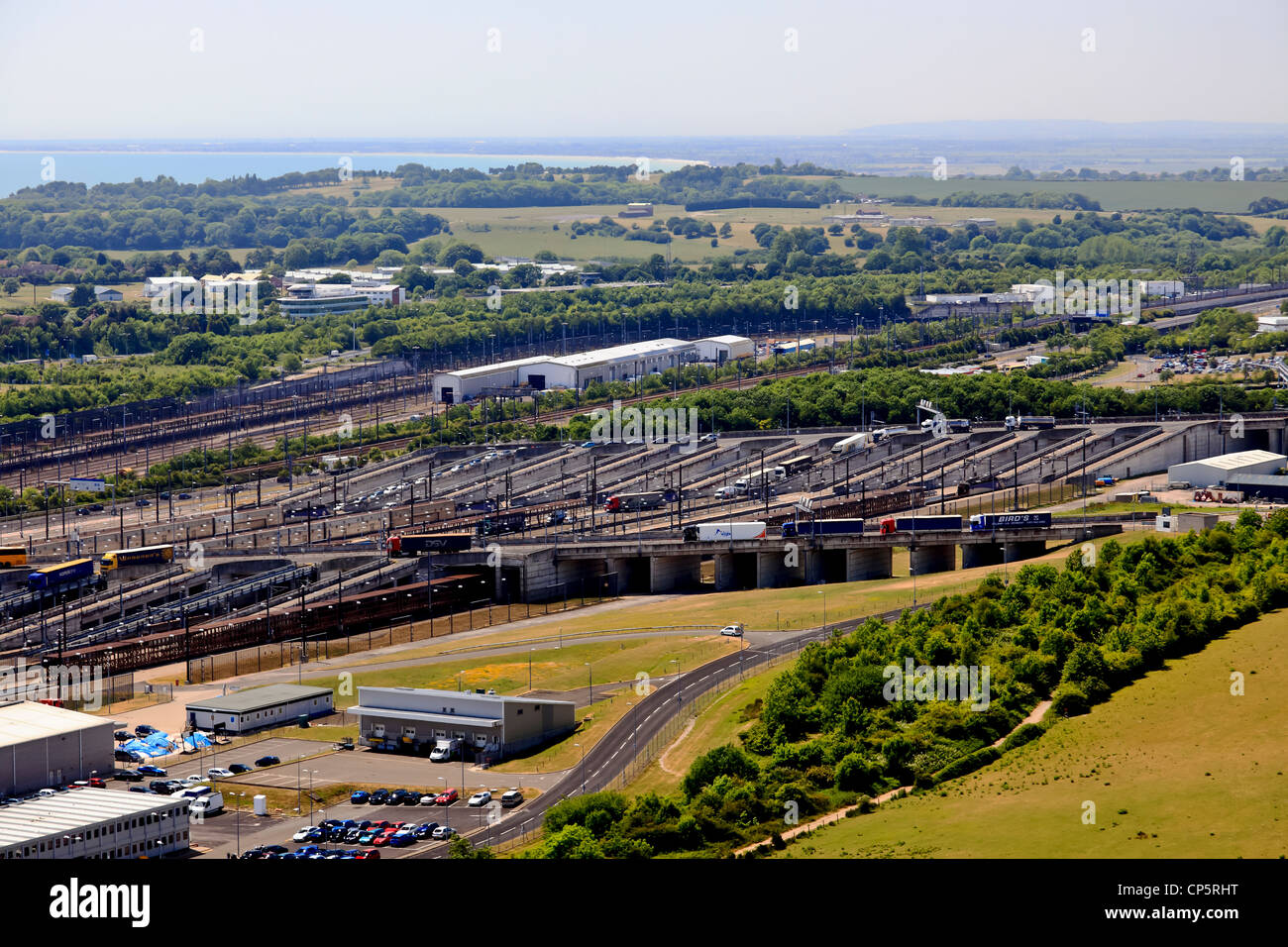 Channel tunnel terminal folkestone kent hires stock photography and