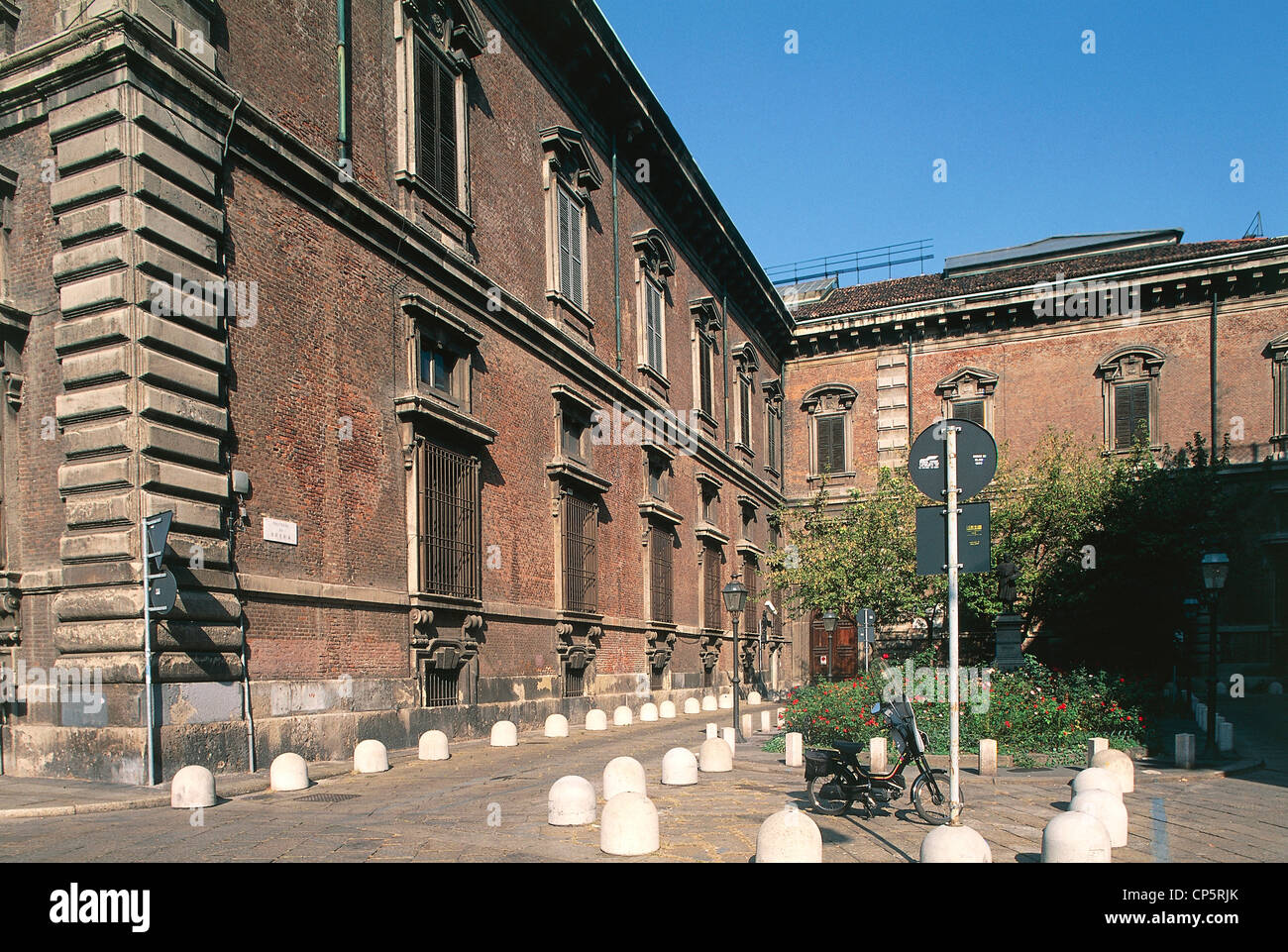 Lombardy - Milan. Brera Art Gallery adjacent to the Piazzetta. Stock Photo