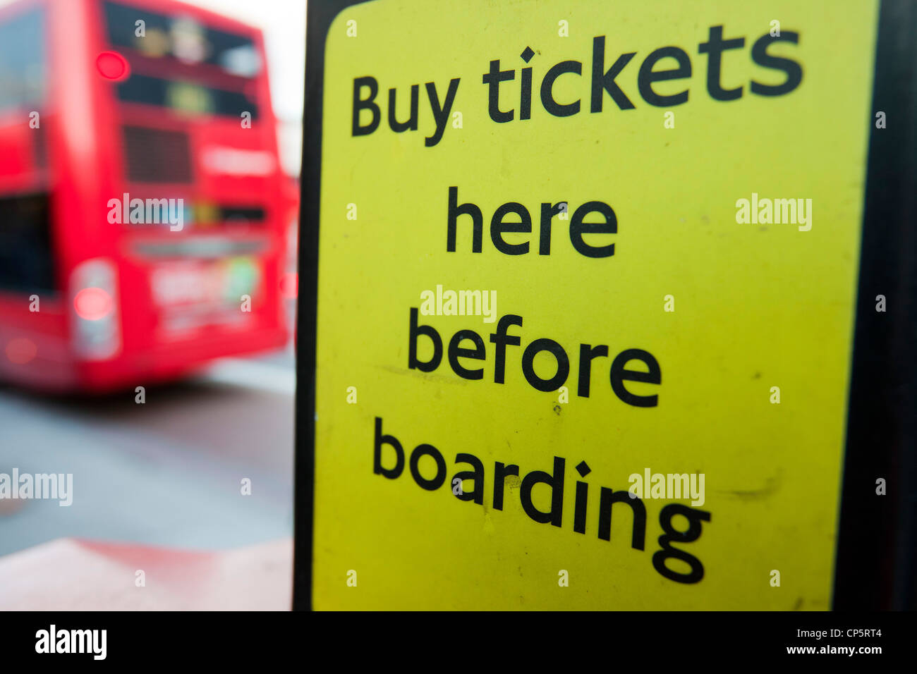A bus ticket machine at kings Cross, London, UK. Stock Photo