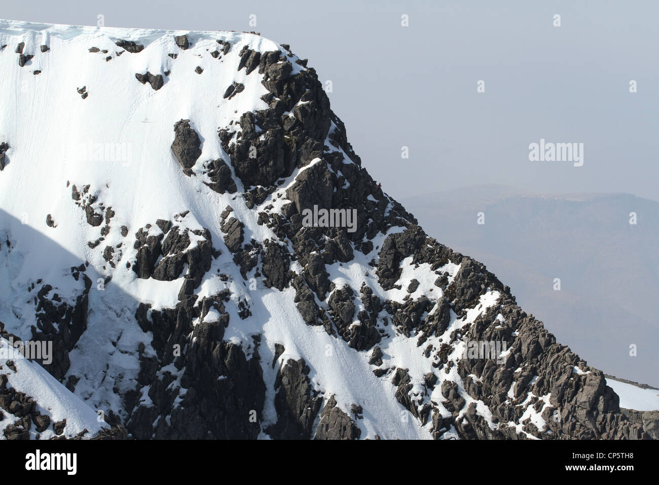 North face of Ben Nevis Scotland March 2012 Stock Photo