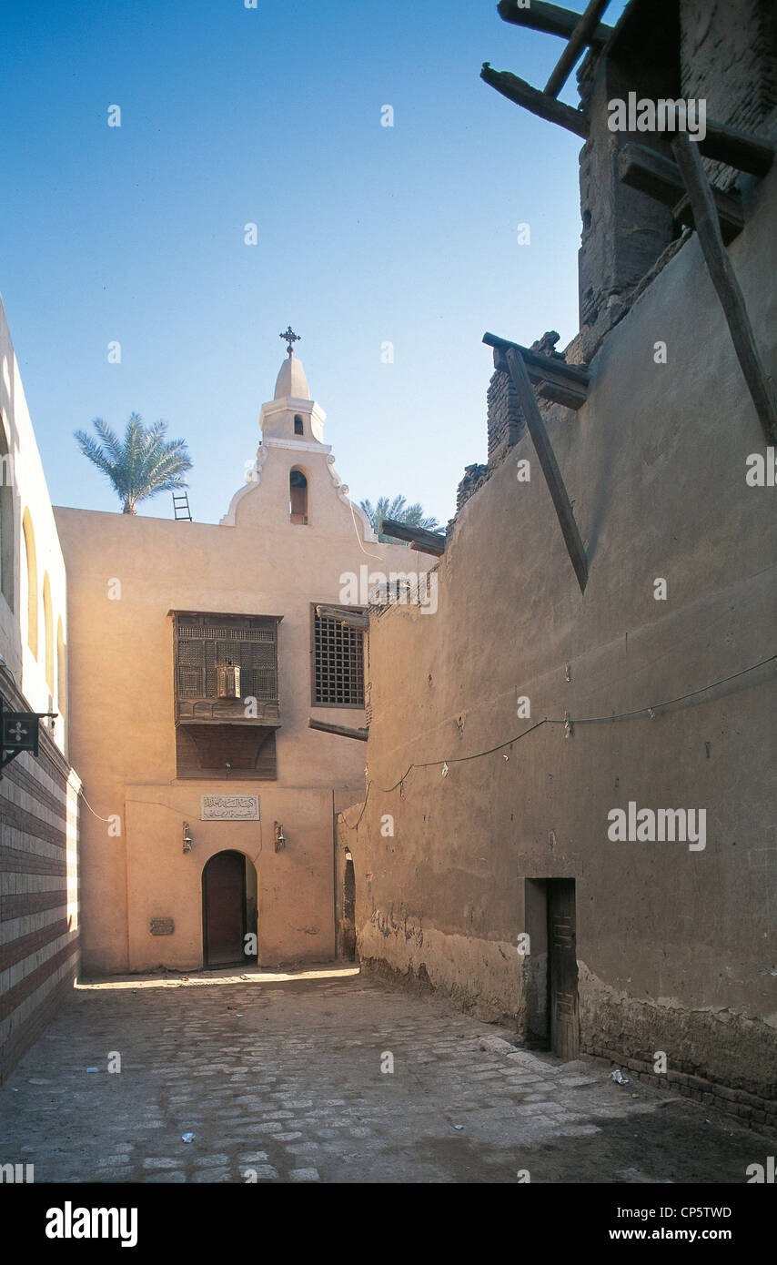 Egypt - Cairo, Coptic quarter. Greek Church and Monastery of Mari Girgis (St. George). Stock Photo