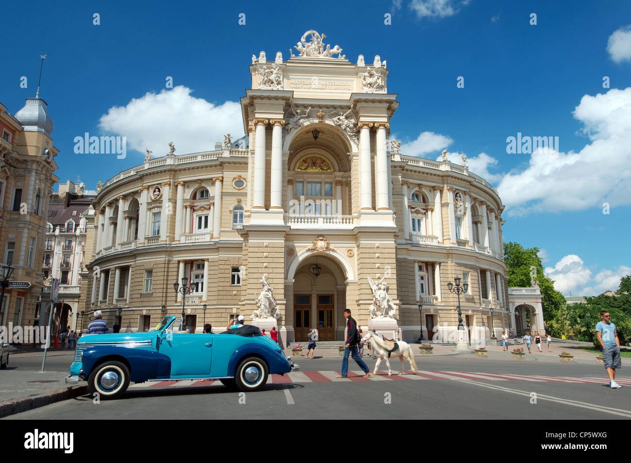 Opera and ballet theater, Odessa, Ukraine, Europe Stock Photo