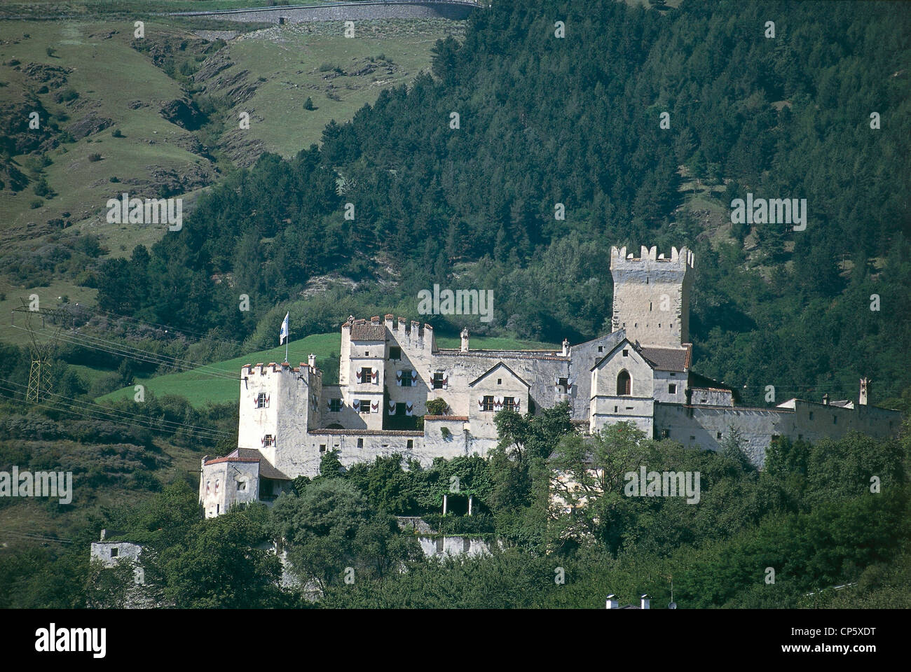 Trentino-Alto Adige - Val Venosta - Sluderno (Bz). The Churburg (Churburg), XIII century. Stock Photo