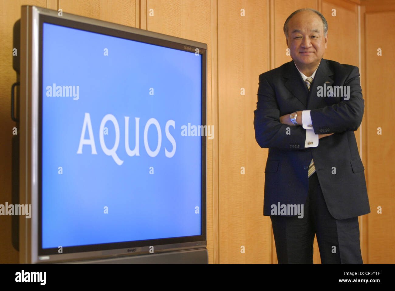 Katsuhiko Machida, President of Sharp. Osaka, Japan, 30.09.05 Stock