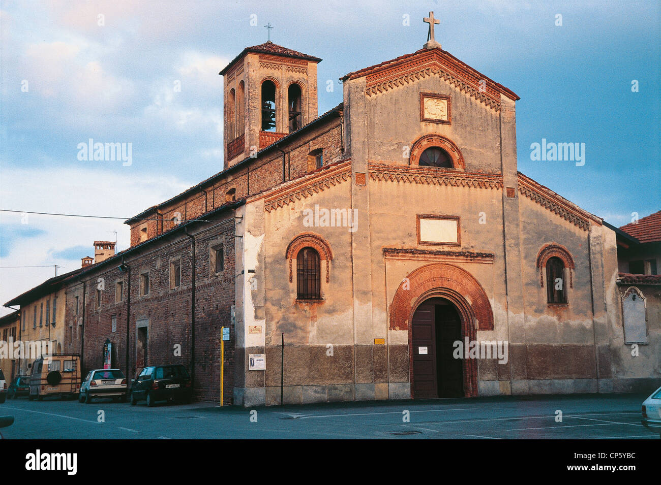 Cherasco Piedmont Church Of St Martino Stock Photo