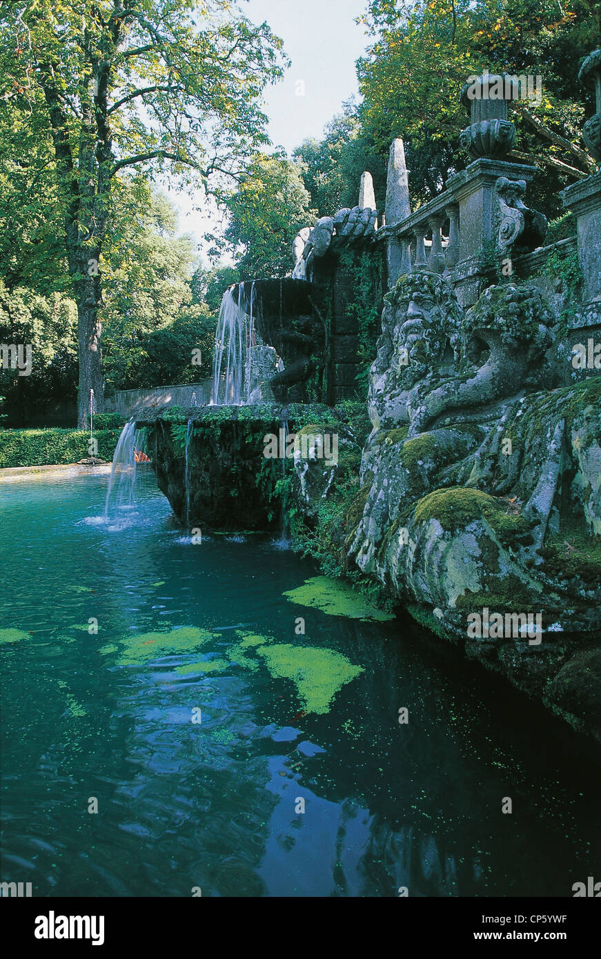 Lazio - Bagnaia. Villa Lante, Gardens Stock Photo