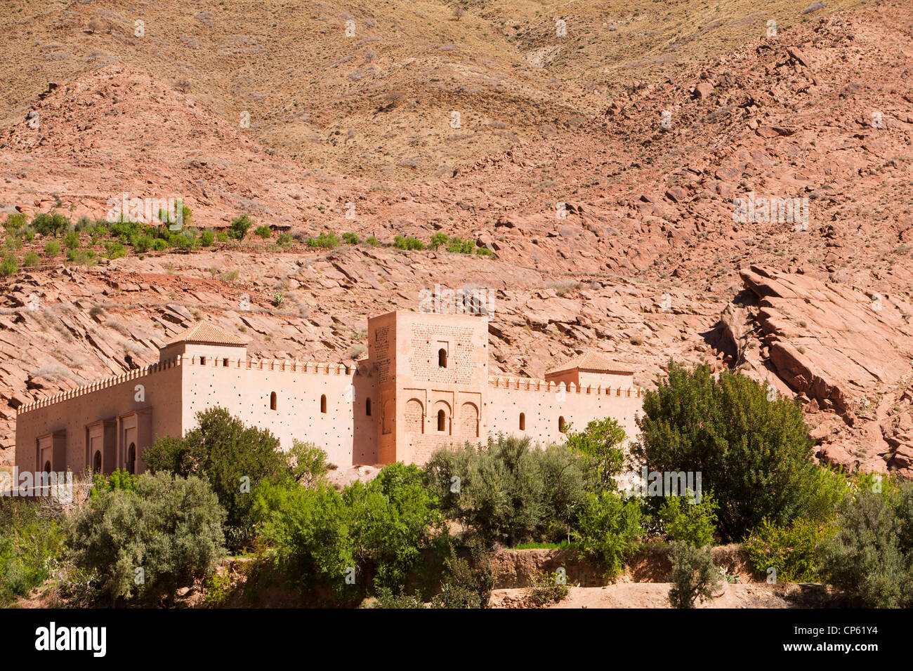 the ancient Tin Mal mosque in the Anti Atlas mountains of Morocco. Stock Photo