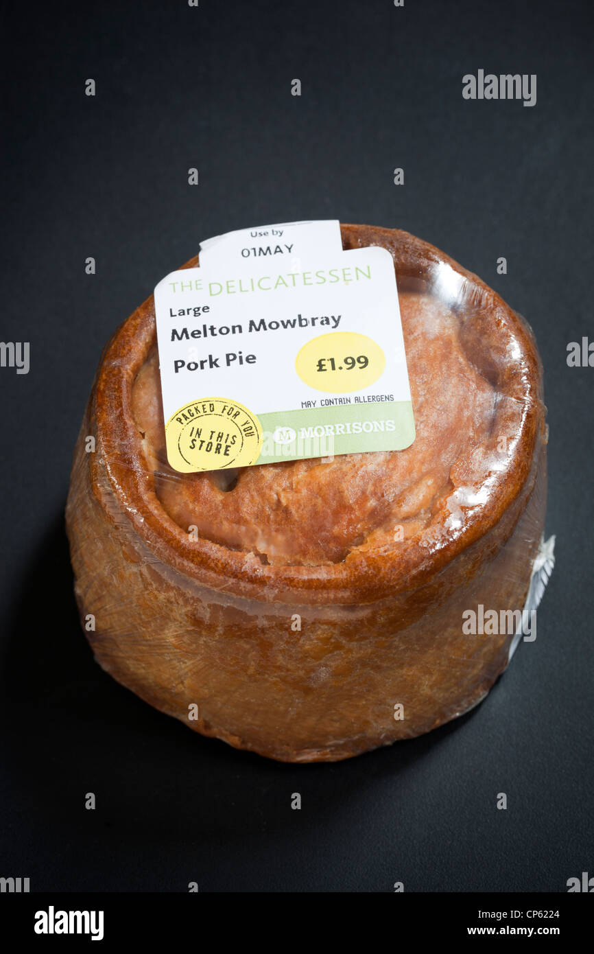 Melton Mowbray Pork Pie as sold by Morrisons Stock Photo Alamy
