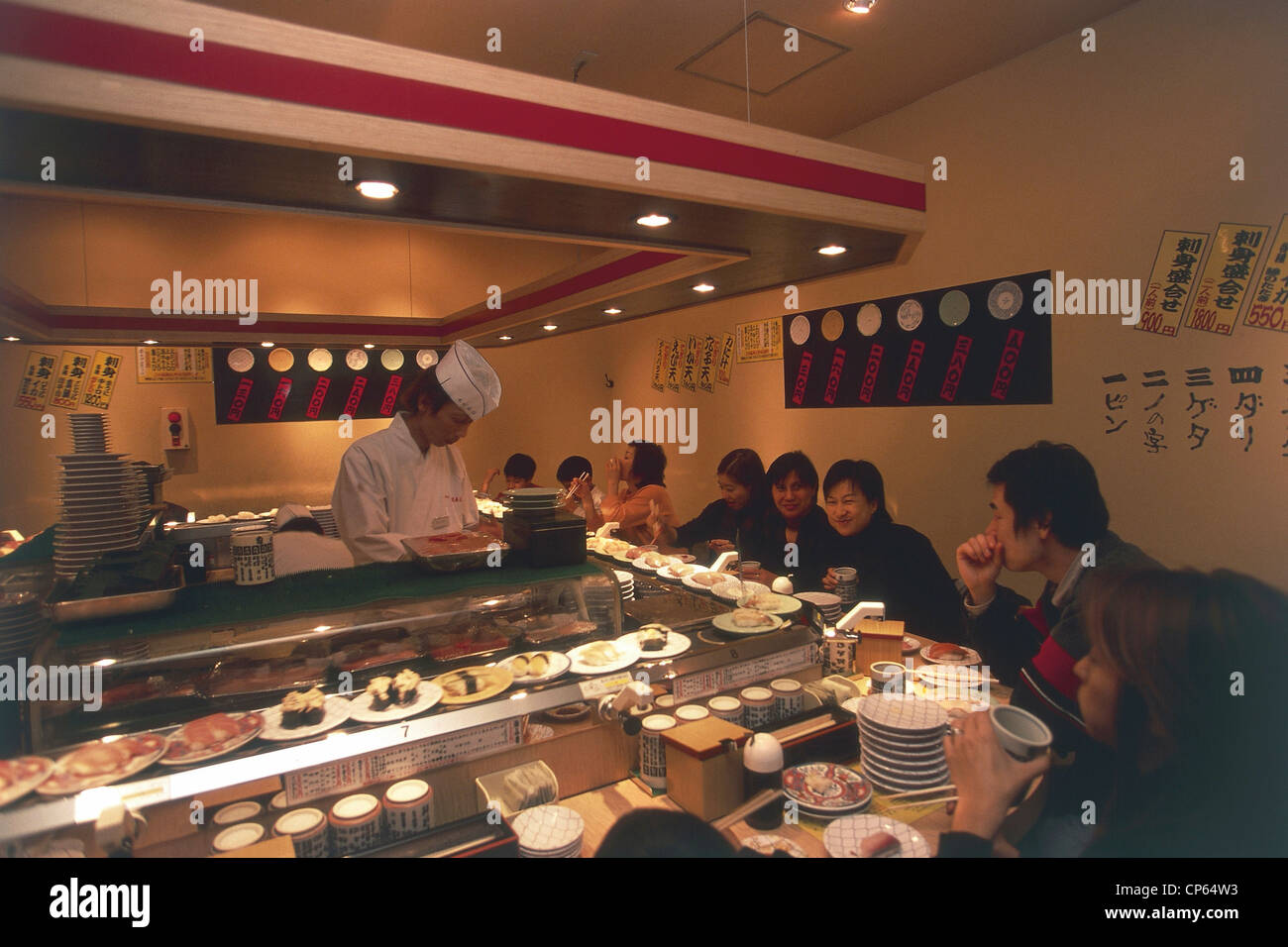 Japan Tokyo. Sushi Bar Stock Photo Alamy