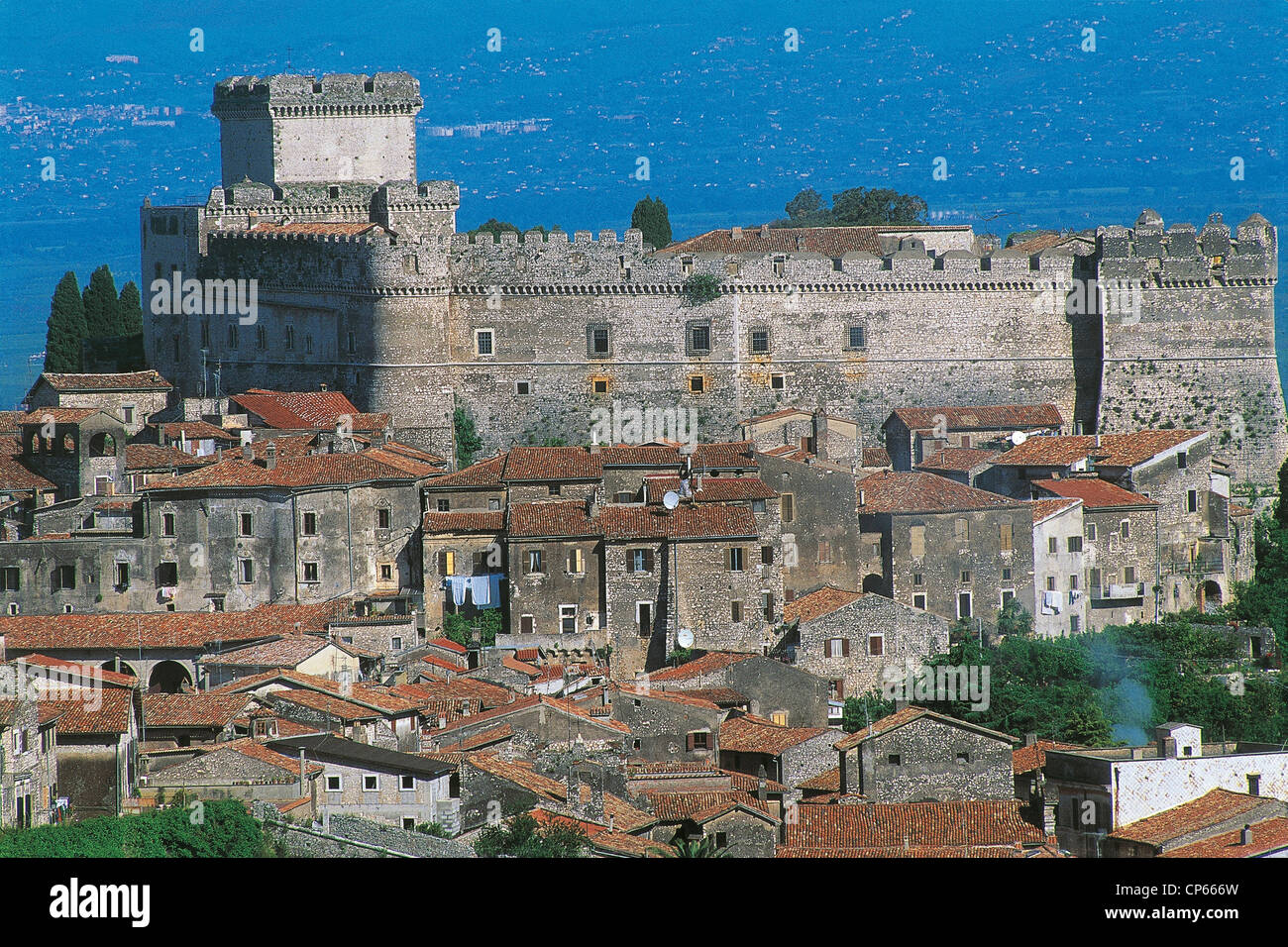 Lazio, Sermoneta (Lt). View The Castle Caetani (Xiii) Stock Photo