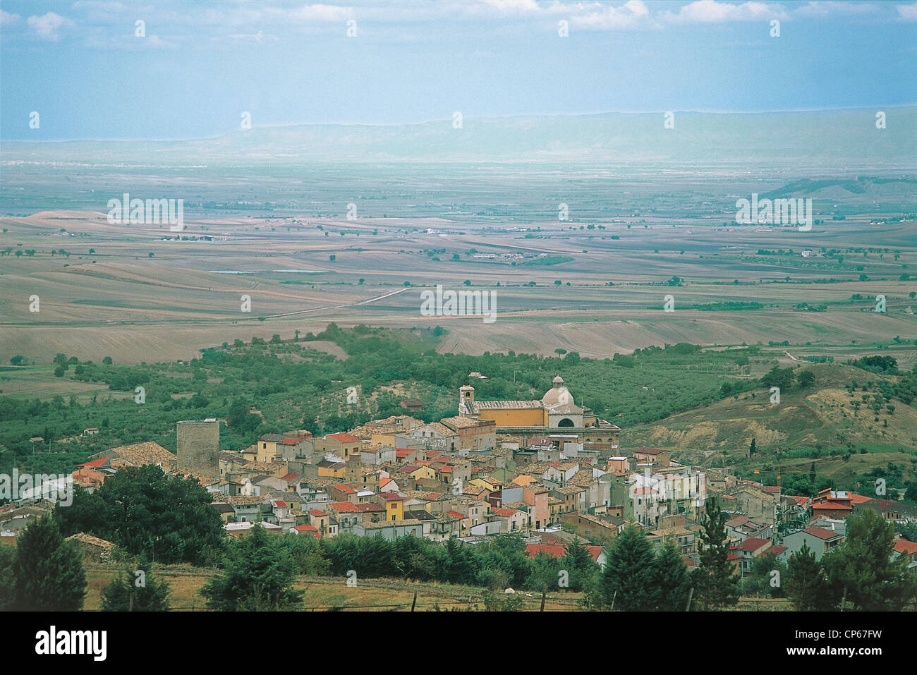 Puglia - Monti Daunia. Biccari (Fg), background on the Tableland. Stock Photo