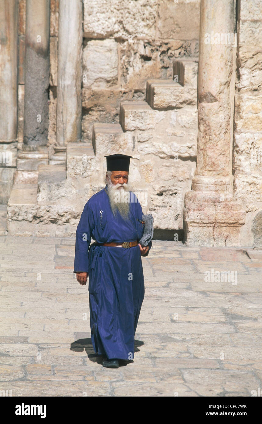 Binder Caption Member 99000319 Israel Jerusalem (Yerushalayim). old town (a World Heritage Site by UNESCO, 1981). Greek Stock Photo