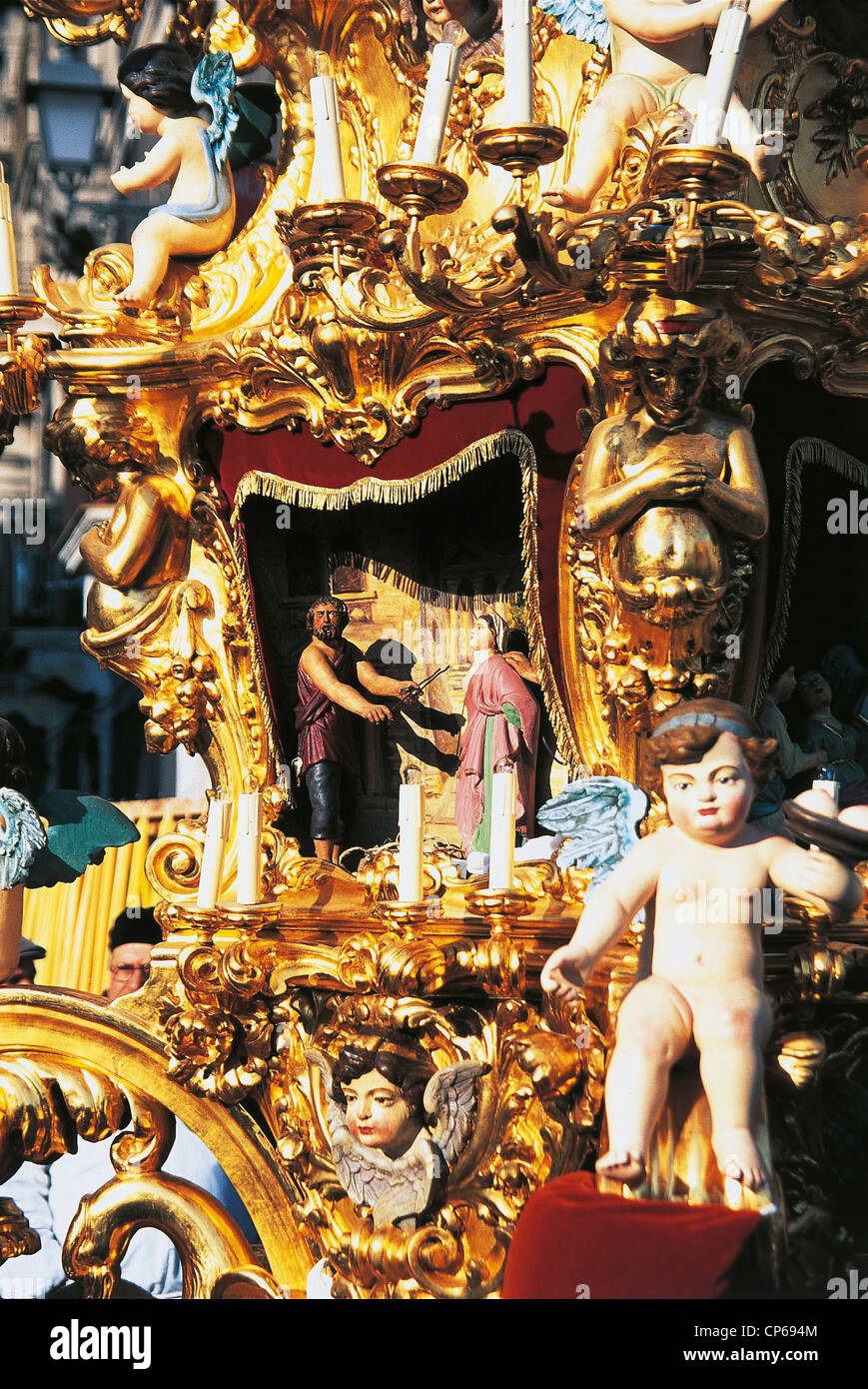 SICILY, CATANIA. Feast of St. Agata, Candlemas PARTICULAR, THE HOLY