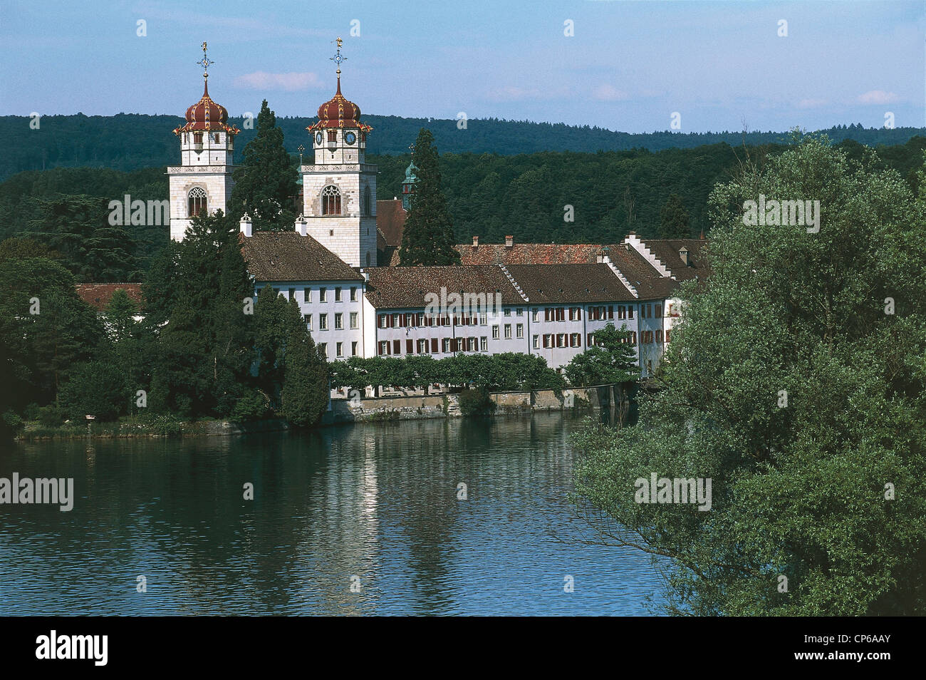 Switzerland Canton Zurich (ZH) Rheinau Monastery, ancient Benedictine