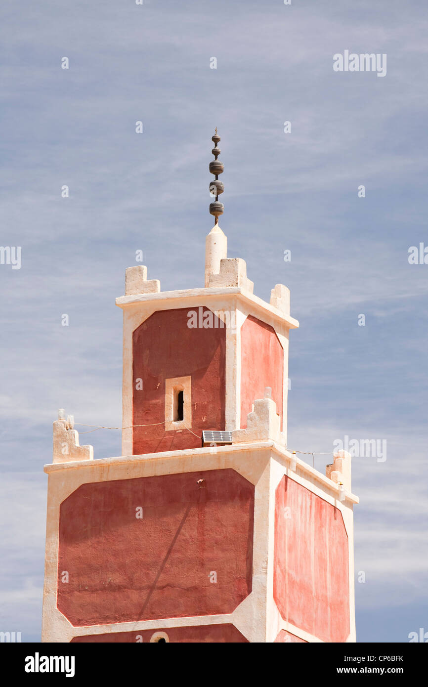 A mosque in a Berber village in the Anti Atlas mountains of Morocco. Stock Photo