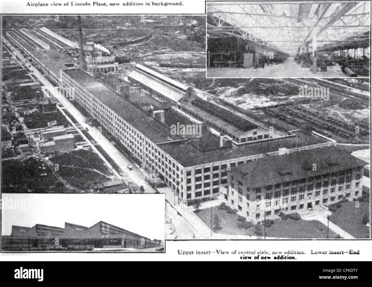 Lincoln Motor Company Plant, Dearborn, Michigan, in 1923. Stock Photo