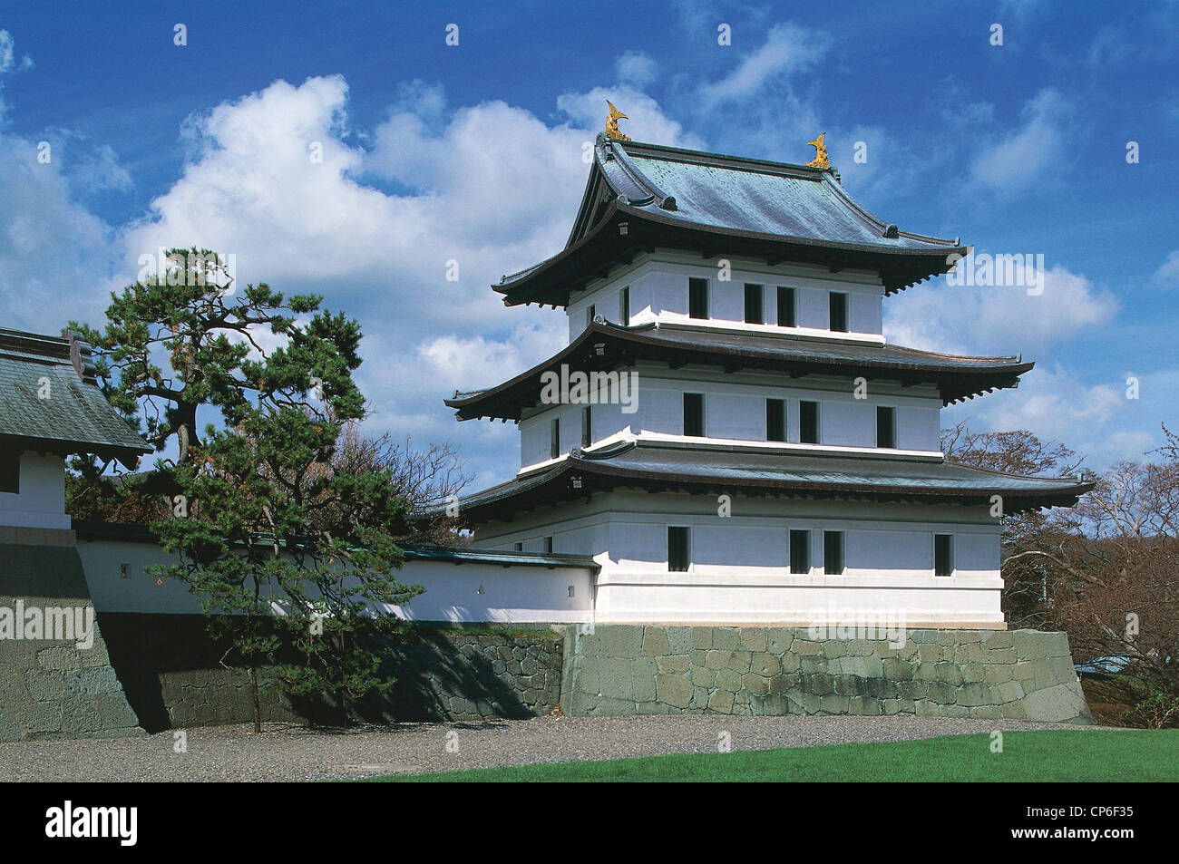 Japan Hokkaido. Matsumae, the Castle (Matsumaejo