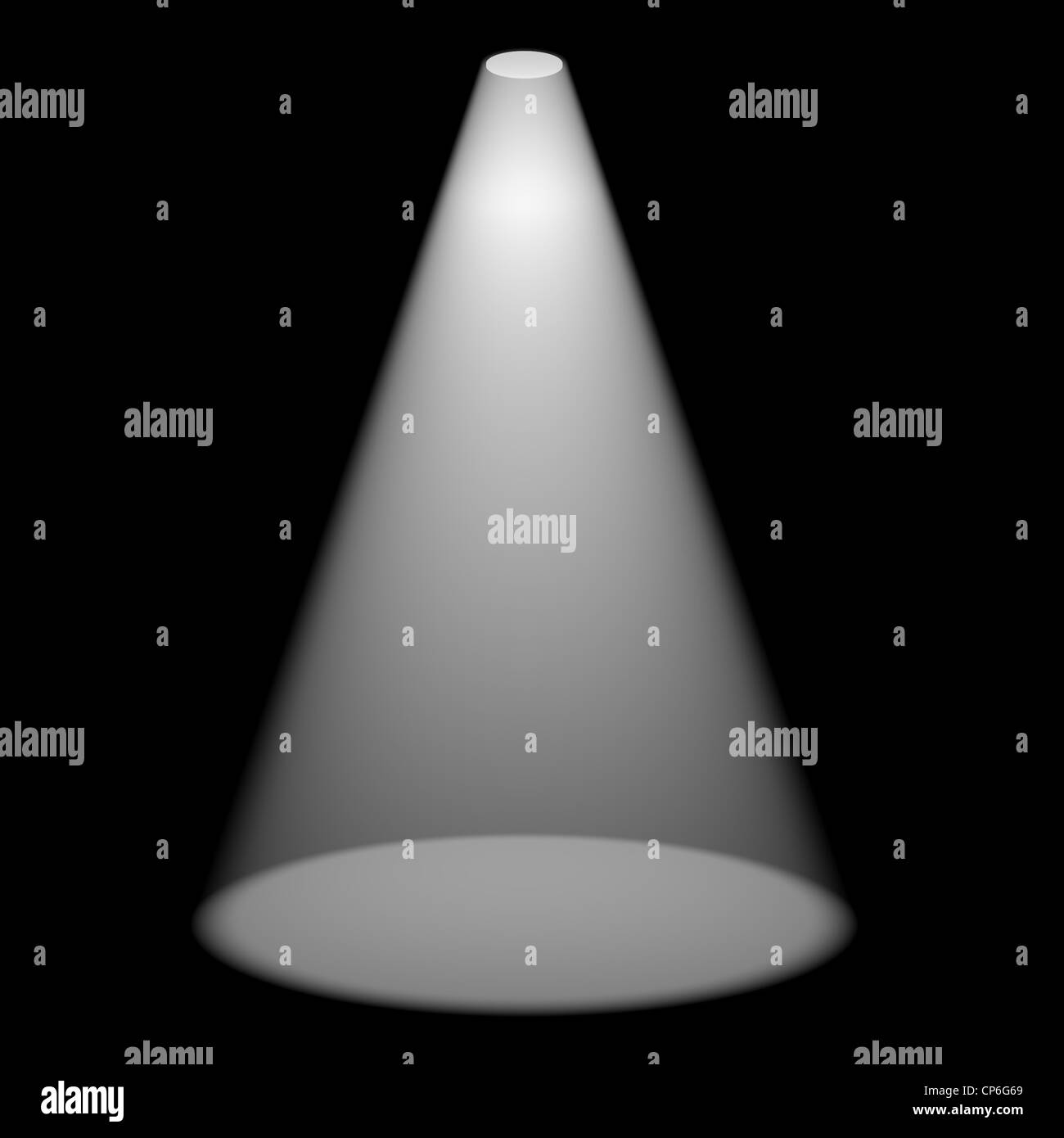 Single White Spotlight Shining On Stage For Highlighting A Product