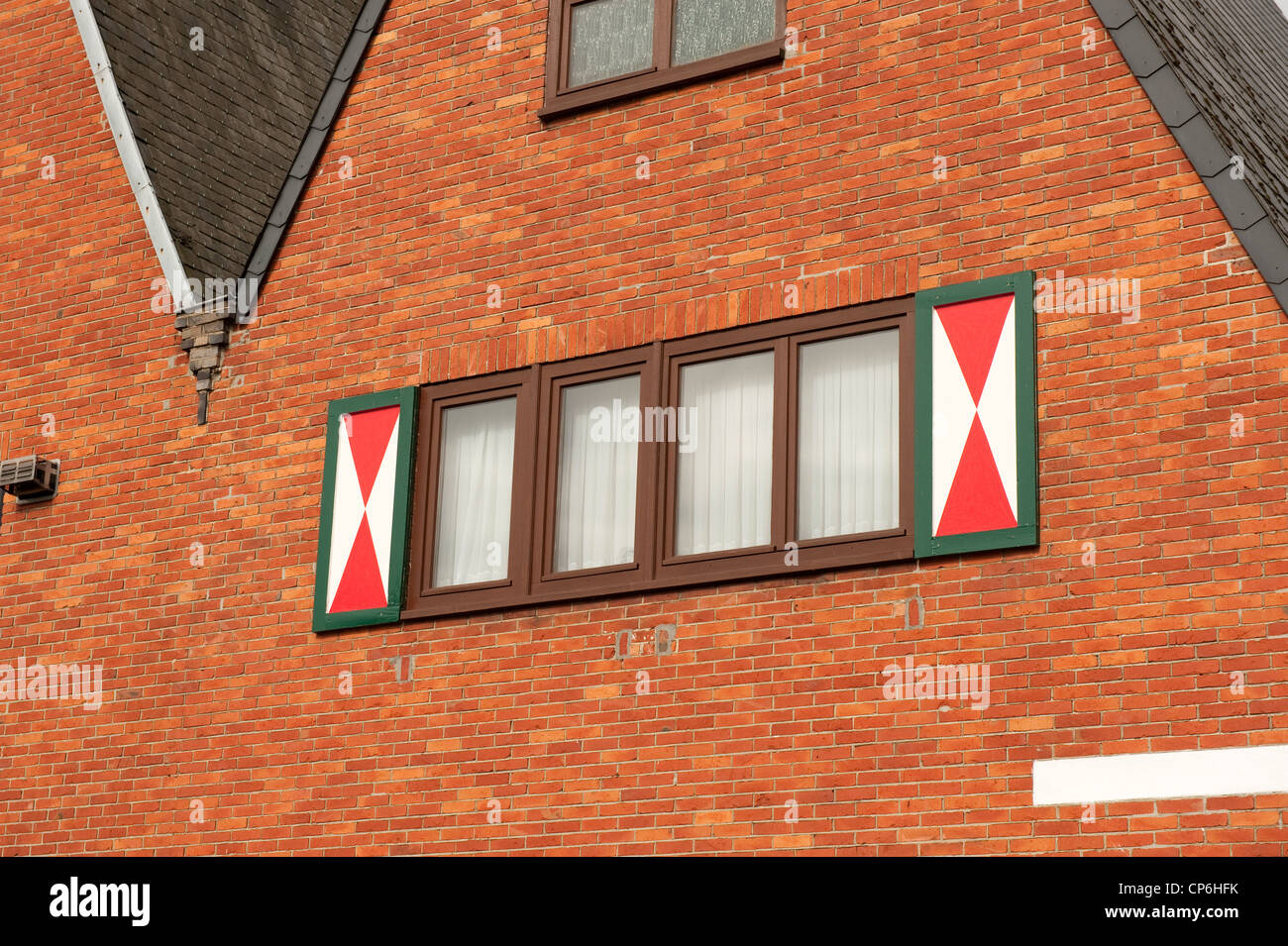 Traditional Window Shutters Hasselt Belgium Europe EU Stock Photo