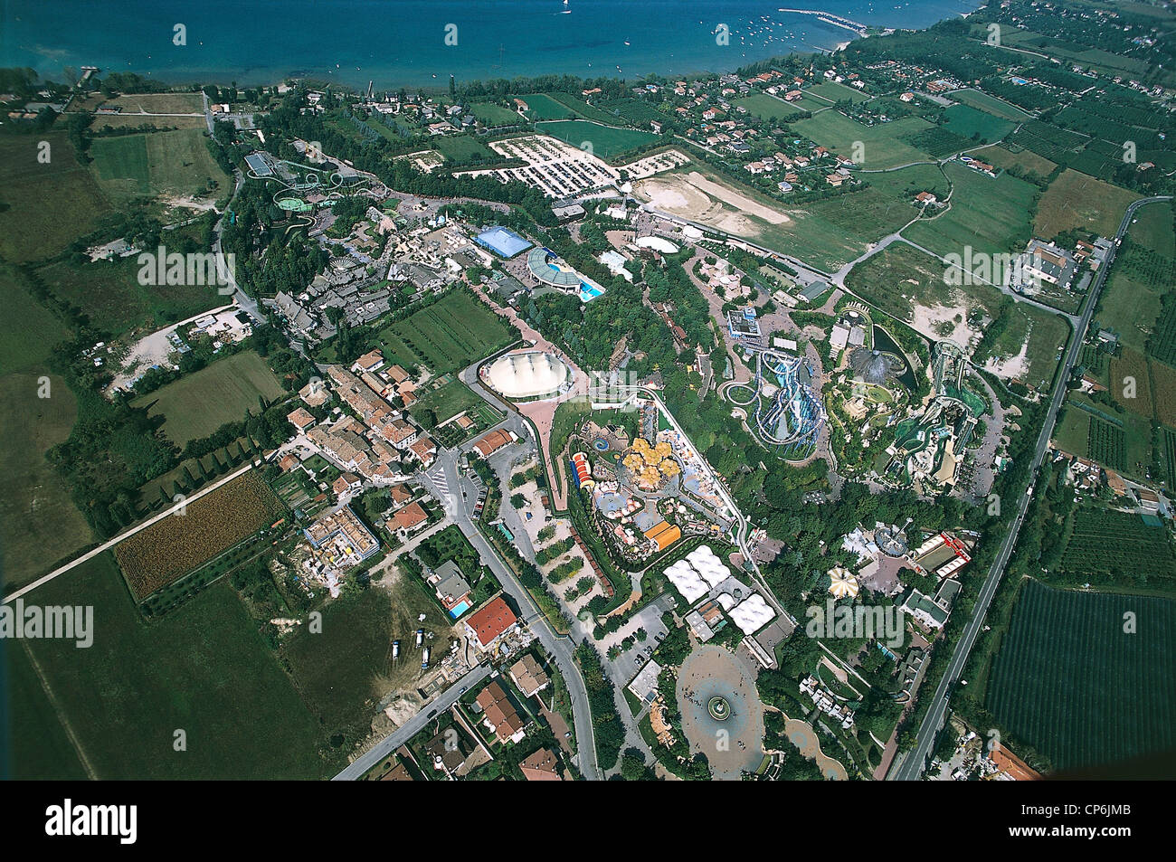 Castelnuovo del Garda (VR), Gardaland. Aerial View Stock Photo 48089563 Alamy