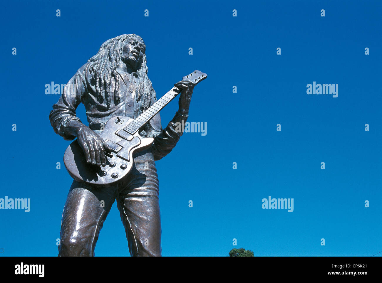 Jamaica Kingston. Monument to Bob Marley Stock Photo Alamy