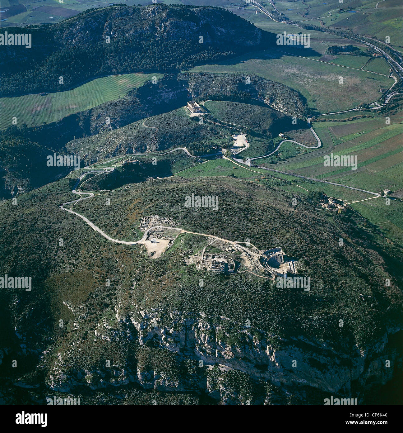 Sicily - Segesta (TP). Aerial View Stock Photo - Alamy