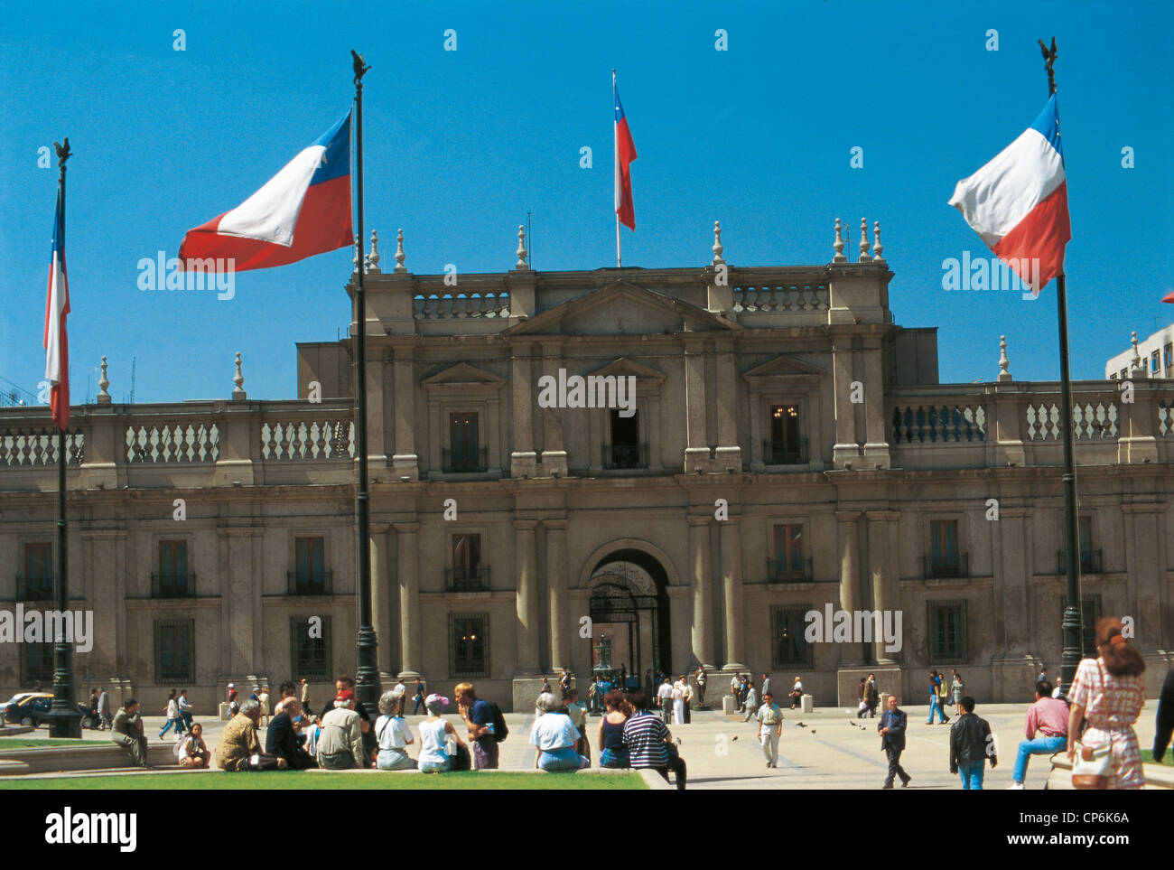 Chile - Santiago de Chile, La Moneda Palace Stock Photo - Alamy