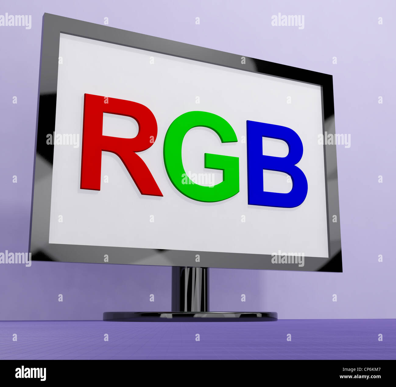 RGB Screen For Television Or Computer Monitors Stock Photo - Alamy