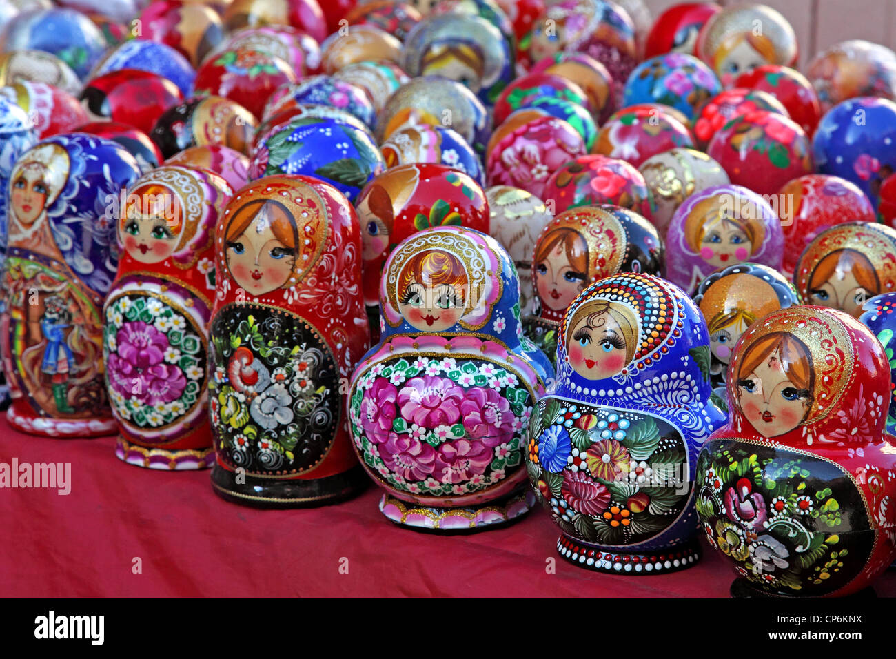 babushka Russian souvenirs Stock Photo