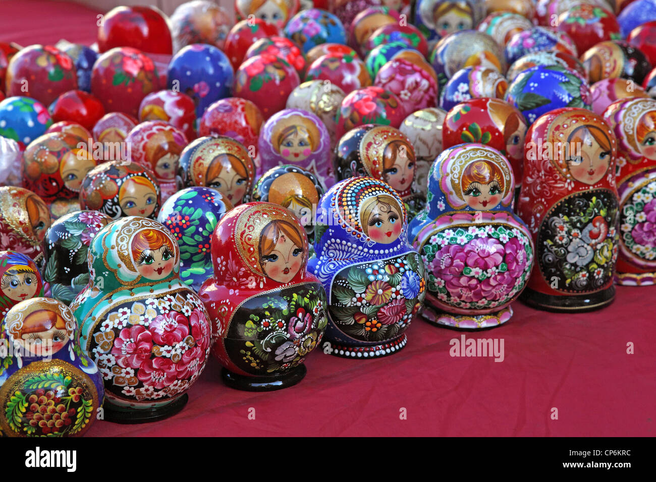 babushka Russian souvenirs Stock Photo