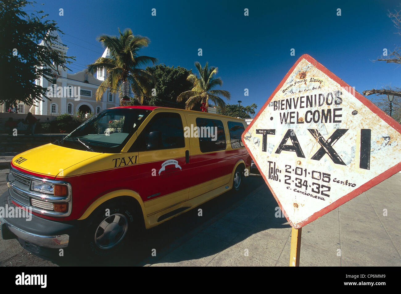 Mexico - Baja California Sur - San Jose del Cabo - Taxi Stock Photo