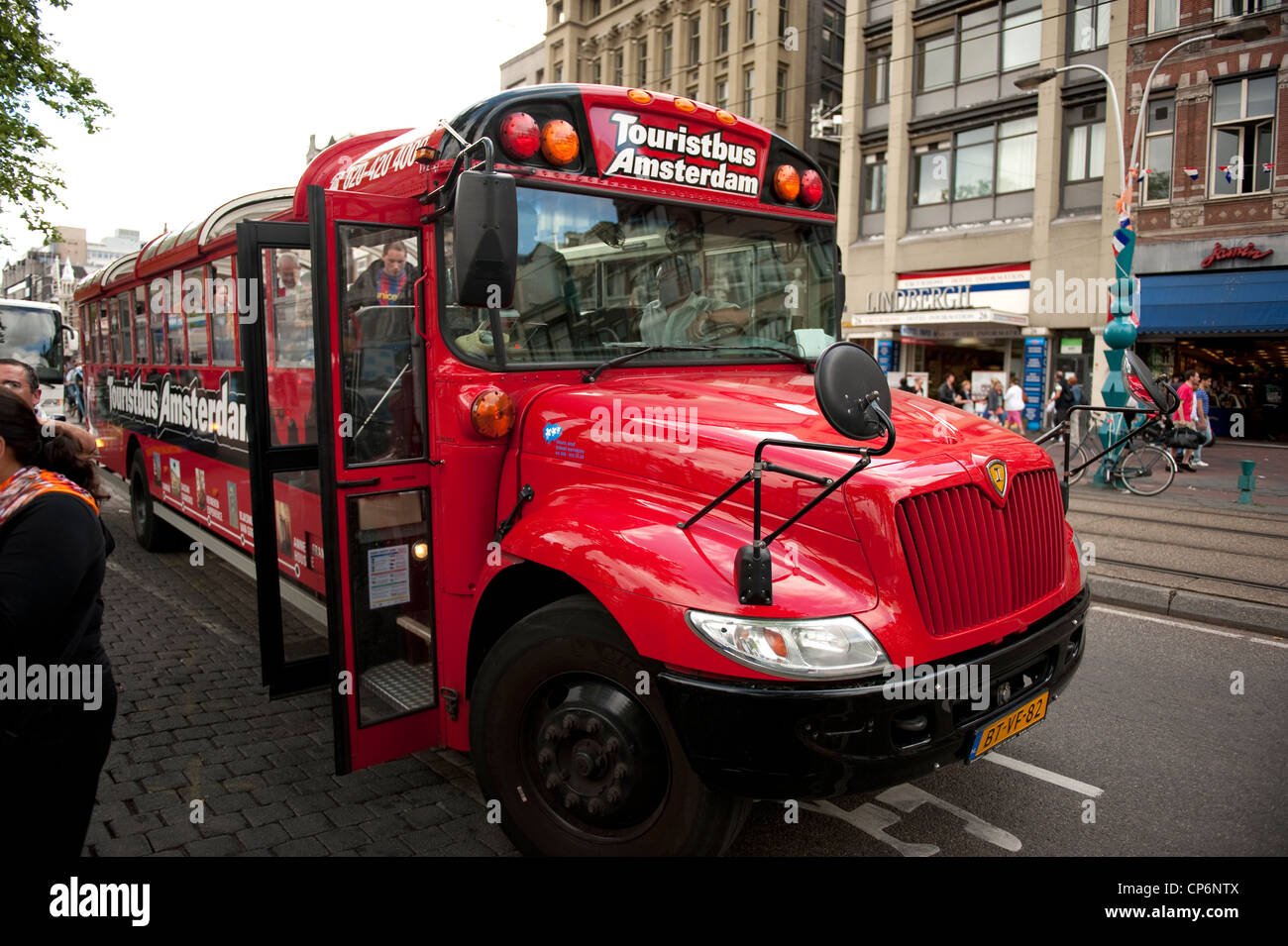 Sightseeing Tour Bus Amsterdam Netherlands Holland Europe EU Stock Photo Alamy